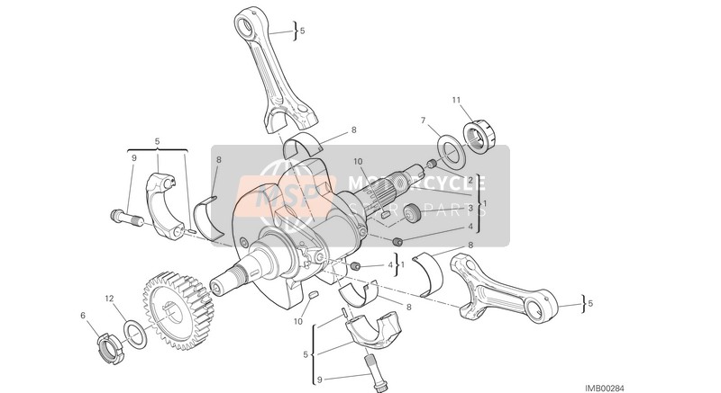 Ducati MONSTER 2021 CONNECTING RODS for a 2021 Ducati MONSTER