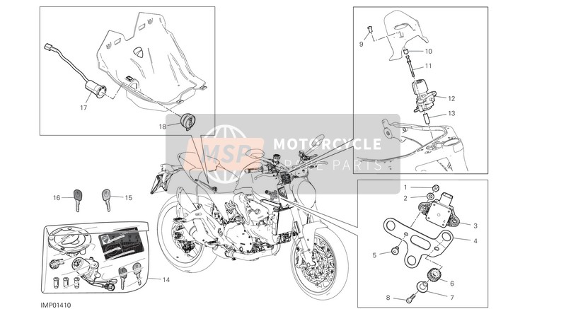 59840551A, Key Without Transponder, Ducati, 0