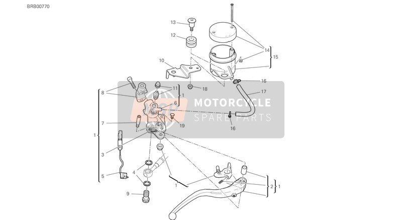 62441351B, Front Brake Pump, Ducati, 0