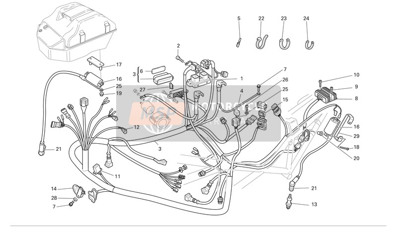 Ducati MONSTER 620 DARK Usa 2005 Electrical System for a 2005 Ducati MONSTER 620 DARK Usa