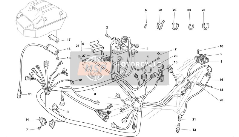 51011801A, Wiring Harness, Ducati, 0