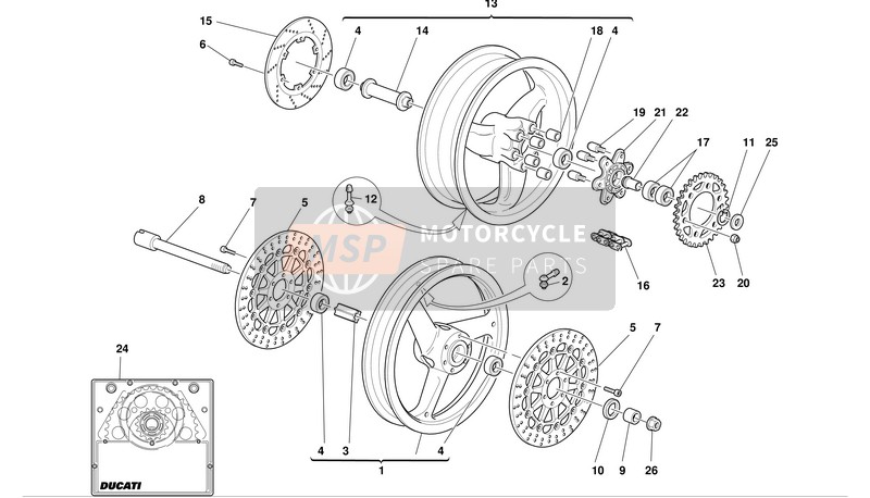 67620441A, Kit Transmision Secundaria, Ducati, 0
