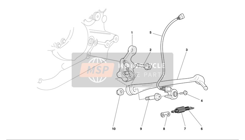 Ducati MONSTER 620S Eu 2002 Ständer für ein 2002 Ducati MONSTER 620S Eu