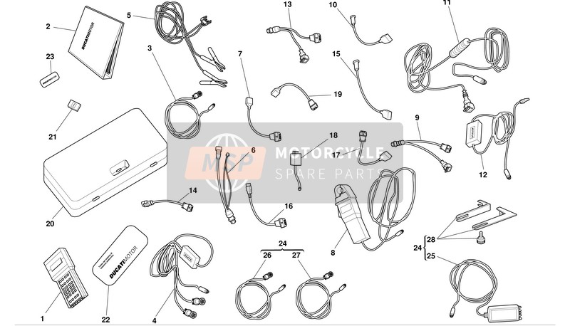 Ducati MONSTER 620S I.E. Eu 2003 Tester di diagnosi MatHESIS per un 2003 Ducati MONSTER 620S I.E. Eu