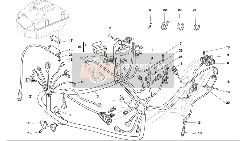 Ducati MONSTER 620S I.E. Eu 2003 Electric System for a 2003 Ducati MONSTER 620S I.E. Eu