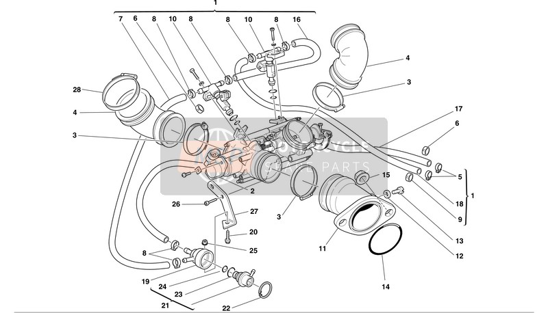 Ducati MONSTER 620S Usa 2002 Inlet Duct for a 2002 Ducati MONSTER 620S Usa