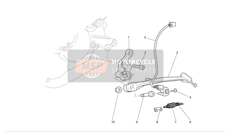 Ducati MONSTER 695 Eu 2007 Des Stands pour un 2007 Ducati MONSTER 695 Eu