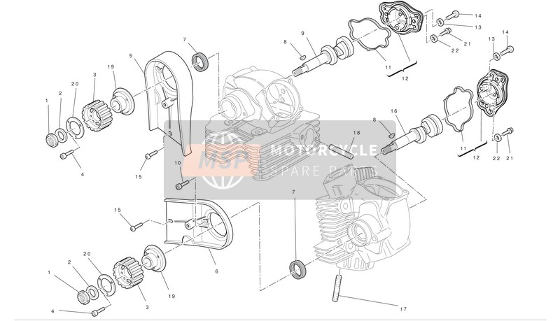 Ducati MONSTER 696 ABS EU 2012 Cylinder Head : Timing for a 2012 Ducati MONSTER 696 ABS EU
