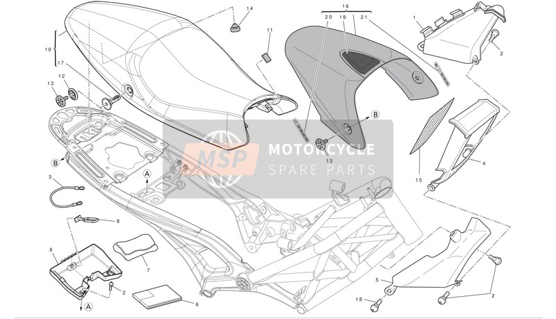 Ducati MONSTER 696 ABS EU 2012 SITZ für ein 2012 Ducati MONSTER 696 ABS EU