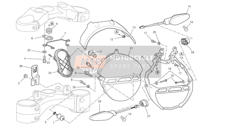 Ducati MONSTER 696 ABS Usa 2013 Phare pour un 2013 Ducati MONSTER 696 ABS Usa