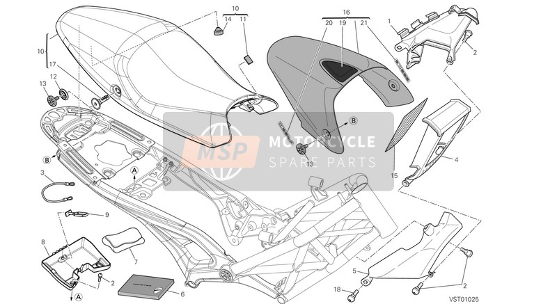 Ducati MONSTER 696 ABS Usa 2013 Siège pour un 2013 Ducati MONSTER 696 ABS Usa