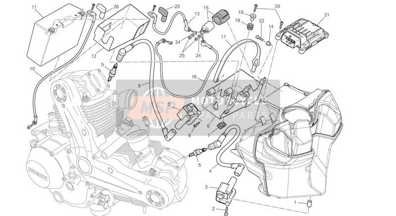 Ducati MONSTER 696 ABS Usa 2014 Batteria per un 2014 Ducati MONSTER 696 ABS Usa