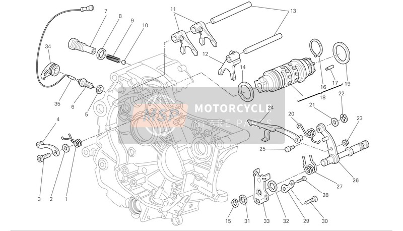 Ducati MONSTER 696 Eu 2009 Gear Change Control for a 2009 Ducati MONSTER 696 Eu