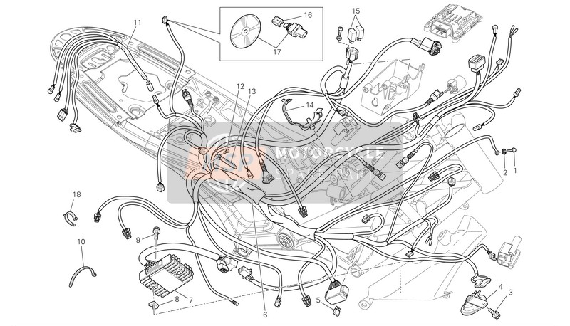 51015902B, Kabelboom, Ducati, 0