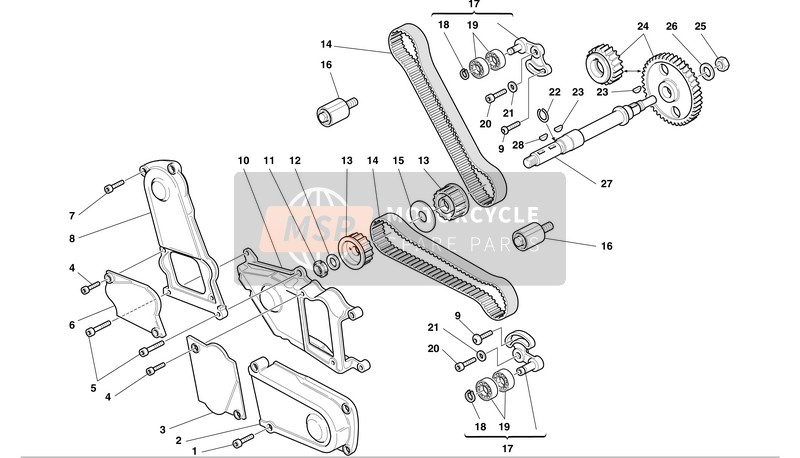 Ducati MONSTER 750 Eu 2001 Timing for a 2001 Ducati MONSTER 750 Eu