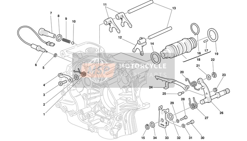 Ducati MONSTER 750 Usa 2001 Cambio de marcha para un 2001 Ducati MONSTER 750 Usa