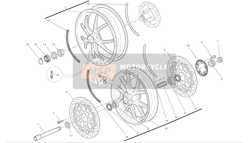 504Z0381AA, Front Phonic Wheel, Ducati, 1
