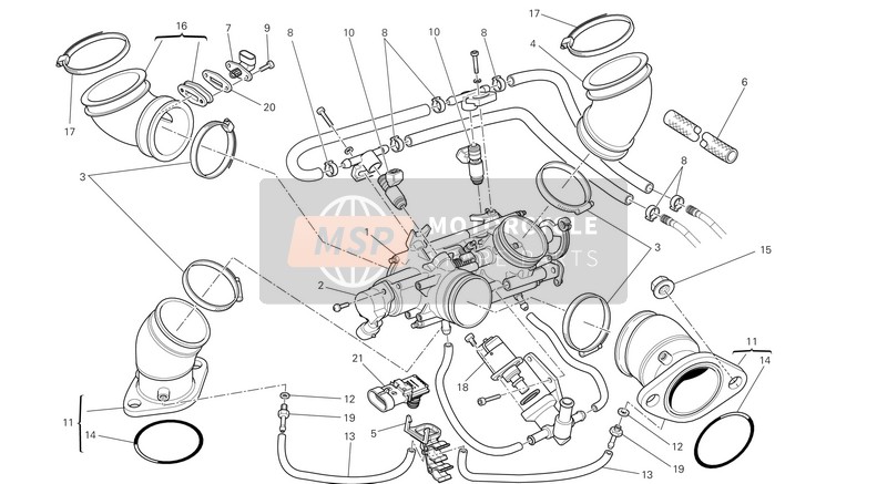 Ducati MONSTER 796 ABS USA 2013 Drosselklappe für ein 2013 Ducati MONSTER 796 ABS USA