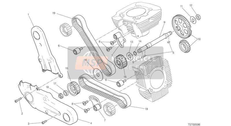 Ducati MONSTER 797 EU 2018 Distribuidor para un 2018 Ducati MONSTER 797 EU