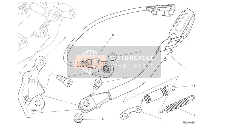 Ducati MONSTER 797 EU 2018 Side Stand for a 2018 Ducati MONSTER 797 EU