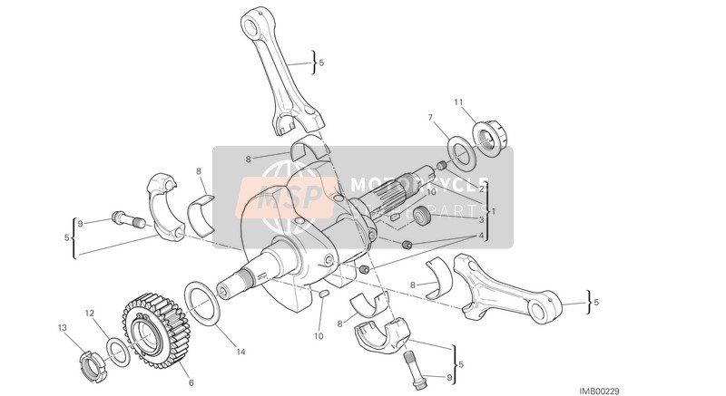 Ducati MONSTER 797 THAI 2018 Connecting Rods for a 2018 Ducati MONSTER 797 THAI