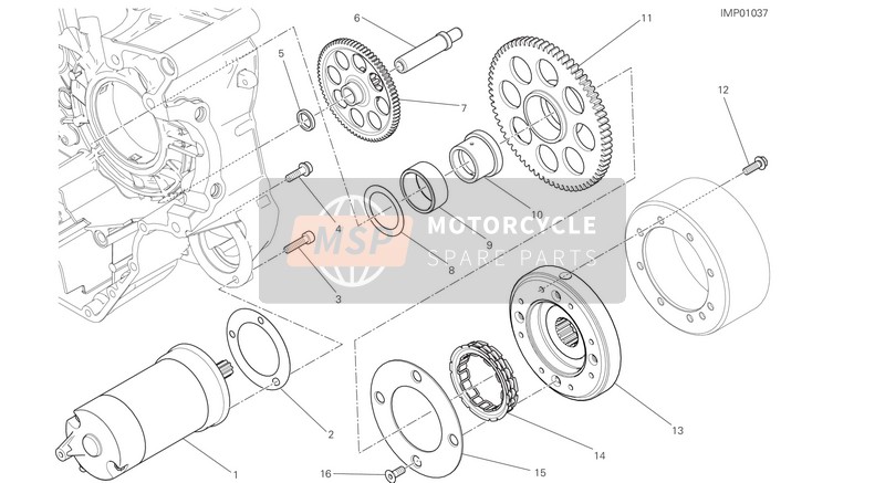 Ducati Monster 797 USA 2019 Encendido y arranque eléctricos para un 2019 Ducati Monster 797 USA