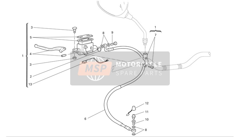 Ducati MONSTER 800 S2R Eu 2007 Clutch Control for a 2007 Ducati MONSTER 800 S2R Eu