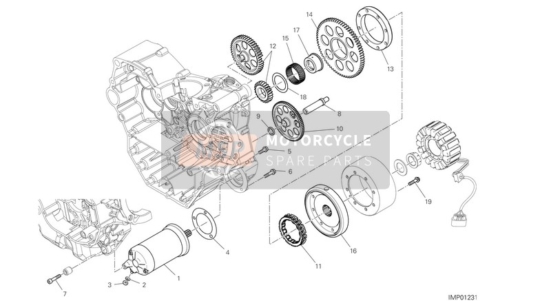 17122421A, Timing Gears Set, Ducati, 1