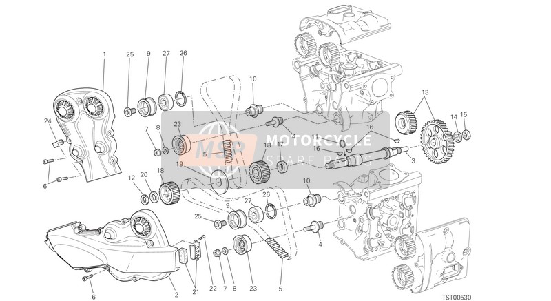 Ducati MONSTER 821 DARK USA 2016 Verteiler für ein 2016 Ducati MONSTER 821 DARK USA