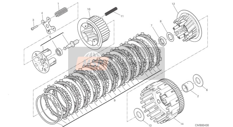 Ducati MONSTER 821 EU 2015 Embrayage pour un 2015 Ducati MONSTER 821 EU