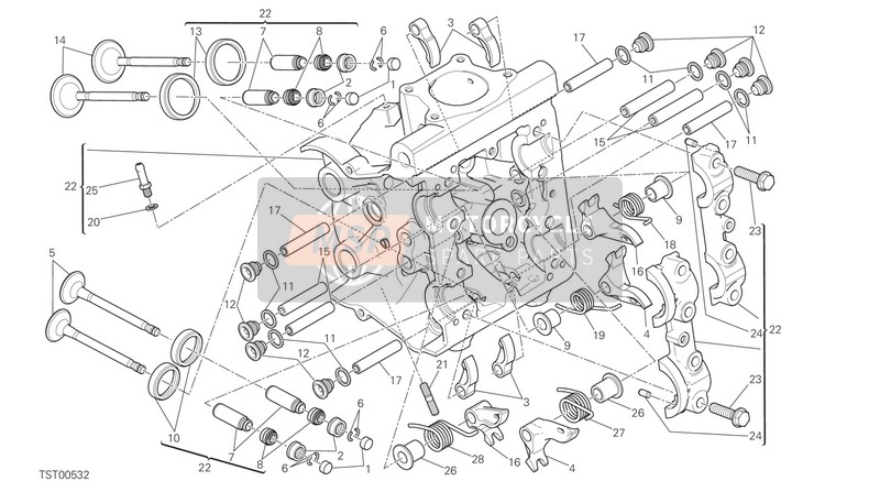 Ducati MONSTER 821 EU 2016 Testa orizzontale per un 2016 Ducati MONSTER 821 EU