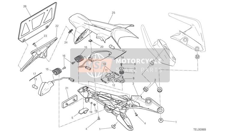 Ducati MONSTER 821 EU 2017 PLATTENHALTER für ein 2017 Ducati MONSTER 821 EU