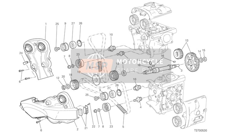 Ducati MONSTER 821 EUR 2015 Verteiler für ein 2015 Ducati MONSTER 821 EUR