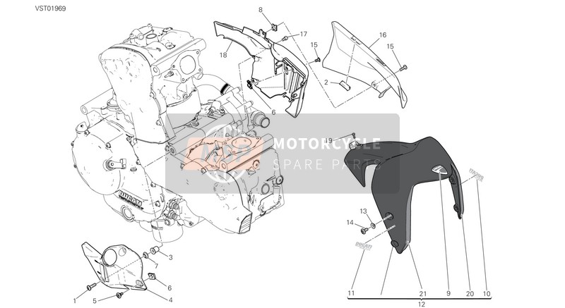 43713351A, Rechter Klebebild (Ducati Safety Pack), Ducati, 0