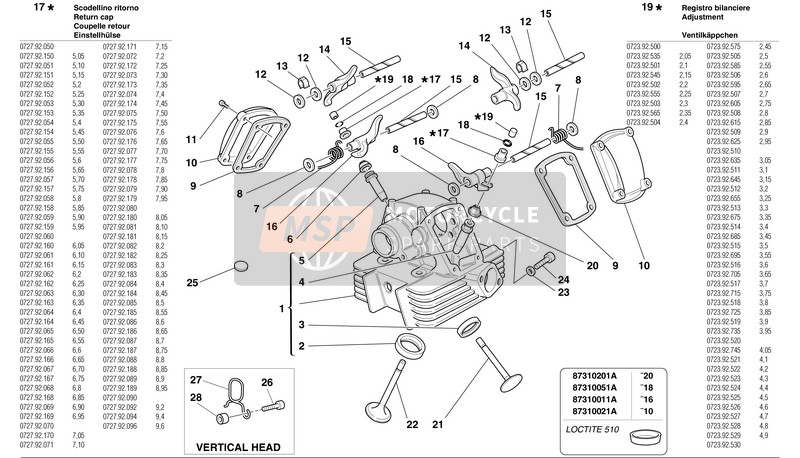 Ducati MONSTER 900 Eu 2002 Vertical Head for a 2002 Ducati MONSTER 900 Eu