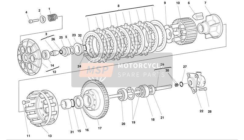 Ducati MONSTER 900 Usa 2002 Kupplung für ein 2002 Ducati MONSTER 900 Usa