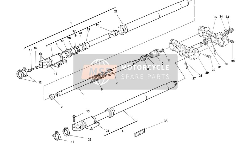 34110172A, Tete De Direction, Ducati, 1