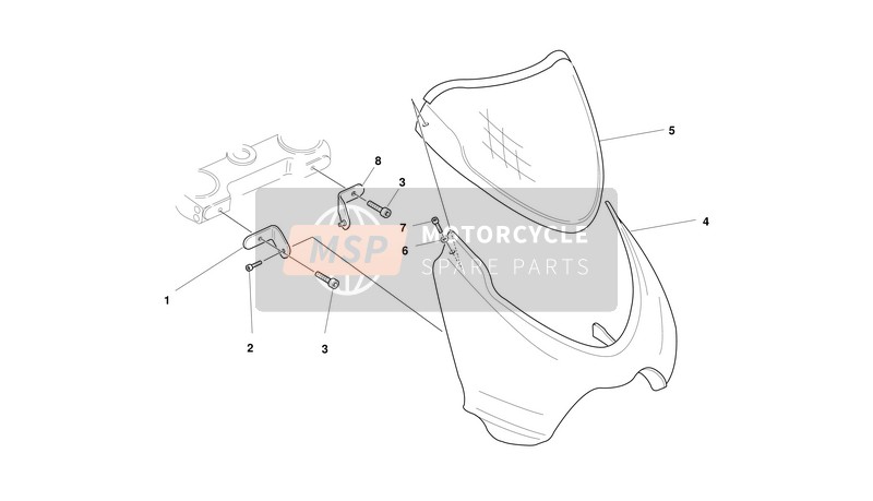 Ducati MONSTER 900S Usa 2001 Headlight Fairing for a 2001 Ducati MONSTER 900S Usa