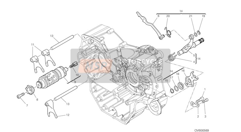 Ducati MONSTER PLUS 2021 Shift Cam - Forchetta per un 2021 Ducati MONSTER PLUS