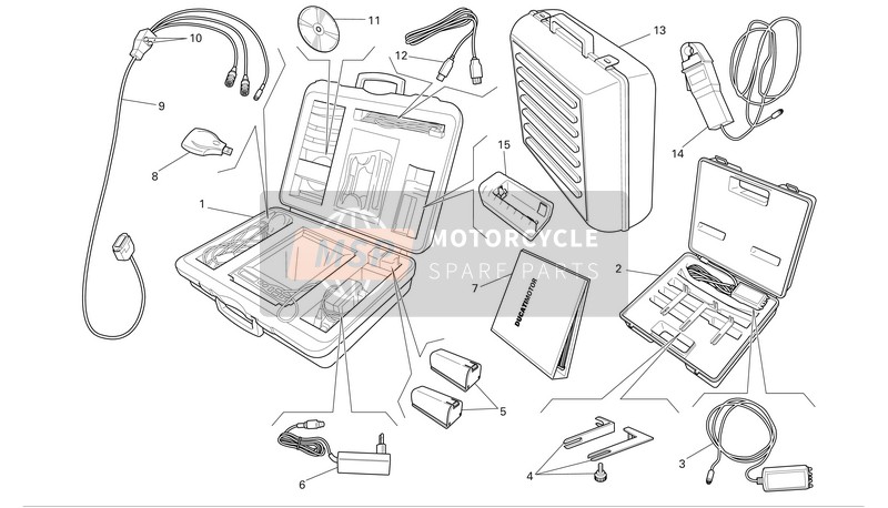 Ducati MONSTER S2R DARK Eu 2006 Diagnostisch systeem voor een 2006 Ducati MONSTER S2R DARK Eu