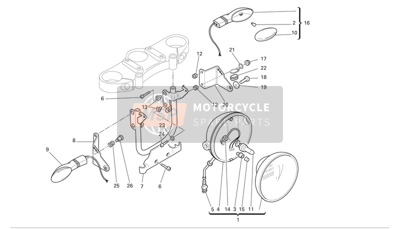 77914751A, Tornillo Especial M6, Ducati, 2