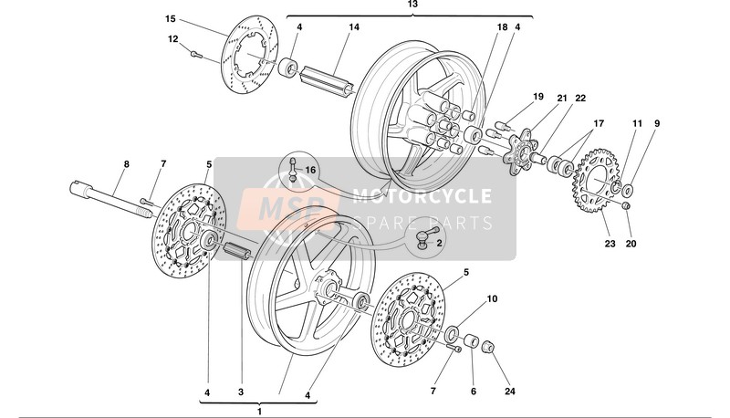 50120701AB, Front Wheel, Ducati, 0