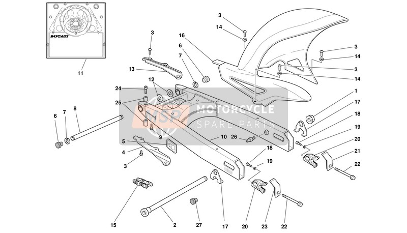 43312651B, Decalcomanie Reglage Chaine, Ducati, 0