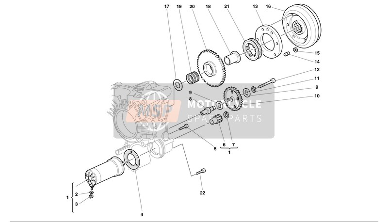 Ducati MONSTER S4 Usa 2002 Elektrische starter en ontsteking voor een 2002 Ducati MONSTER S4 Usa