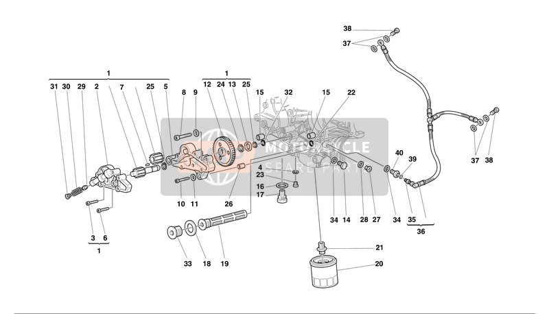 Ducati MONSTER S4 Usa 2002 Filters And Oil Pump for a 2002 Ducati MONSTER S4 Usa