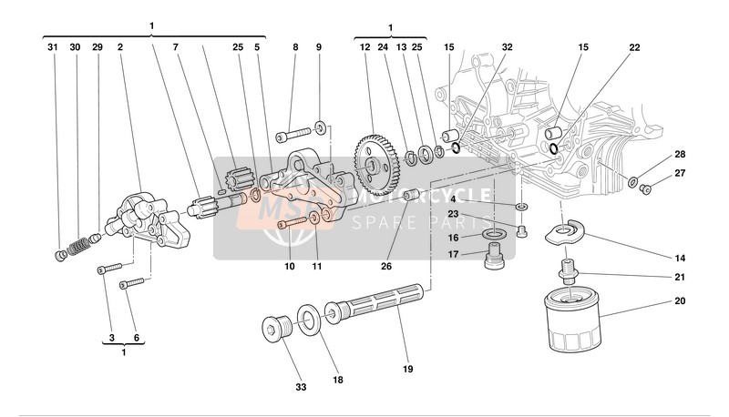 77950191A, Screw Tceir M6X20, Ducati, 2