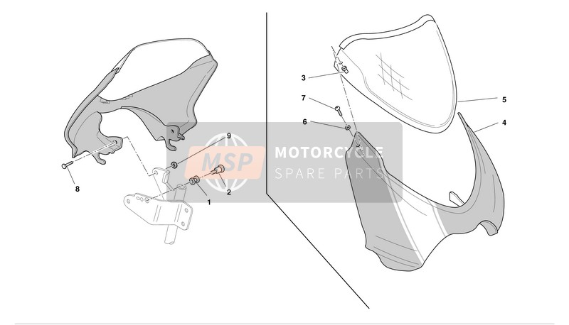 43711331A, Adhesive Strip, Wit, Ducati, 0