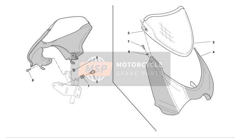 43711331A, Adhesive Strip, White, Ducati, 0