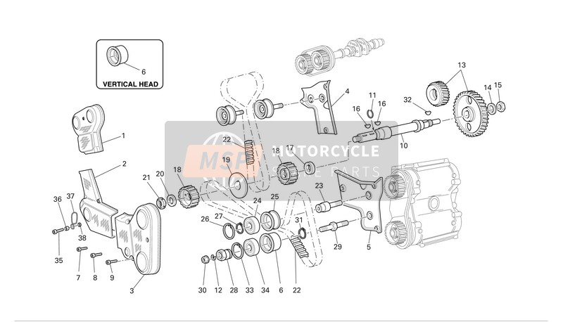 Ducati MONSTER S4R Eu 2005 Horaire pour un 2005 Ducati MONSTER S4R Eu