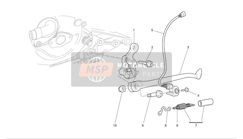 Ducati MONSTER S4R Eu 2005 Des Stands pour un 2005 Ducati MONSTER S4R Eu